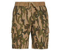 Shorts aus Baumwolle mit Camouflage-Print 0