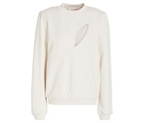 Haru Sweatshirt aus Baumwollfrottee mit Cut-outs und Verzierung