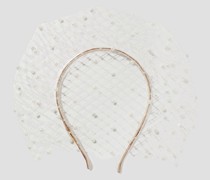Hasley Haarband aus Ripsband mit Tüllbesatz und Verzierung