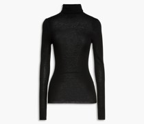 Gestrickter Rollkragenpullover 00