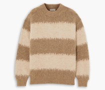 Liza gestreifter Pullover aus einer Alpakamischung
