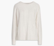 Pullover aus Kaschmir mit Zopfstrickmuster