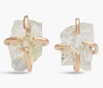 Ohrringe aus 14 KT. Gold mit Kristallen