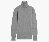 Millie melierter Rollkragenpullover aus einer Kaschmir-Wollmischung