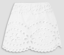 REDValentinoMehrlagige Shorts aus Baumwolle mit Lochstickerei