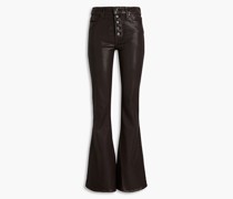 Lou Lou hoch sitzende Schlagjeans mit Beschichtung
