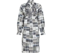 Jerro kariertes Kleid aus Baumwolle inPatchwork-Optik