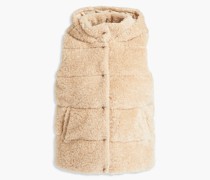 Weste aus gestepptem Shearling-Imitat