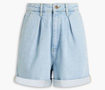Jeansshorts mit Falten