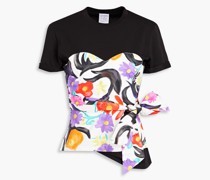 T-Shirt aus Baumwoll-Jersey mit floralem Print