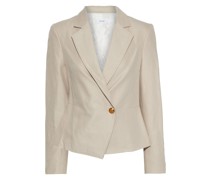Fremont linen and cotton-blend twill peplum blazer