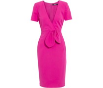 Kleid aus Crêpe mit Wickeleffekt