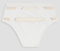 Fynlee Bikini-Höschen mit Mesh-Einsatz 1
