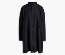 Oversized-Jacke aus Twill aus einer melierten Woll-Kaschmirmischung