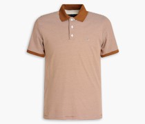 Interlock Poloshirt aus Pima-Baumwoll-Jersey mit Streifen