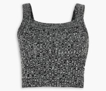 Ceia Cropped Obertei aus einer gerippten Womischung inSpace-Dye-Optik