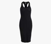 Geripptes Kleid aus Jersey aus einer Stretch-Baumwoll-Modalmischung