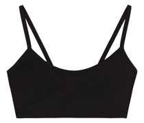 Bustier aus geripptem Stretch-Material mit Cut-outs
