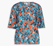 Arlene Oberteil aus Crêpe mit floralem Print