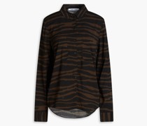 Hemd aus einer ECOVERO™-Mischung mit Zebraprint