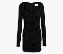 Tristan gerafftes Minikleid aus Jersey mit Cut-outs