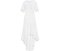 Jenna asymmetrisches Midikleid aus Spitze und Cady