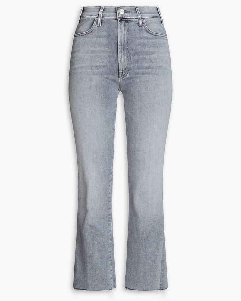 Mother Damen The Hustler Ankle hoch sitzende Schlagjeans inausgewaschener Optik 28