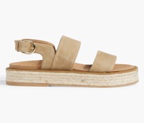 Naya Espadrille-Slingback-Sandalen aus Veloursleder