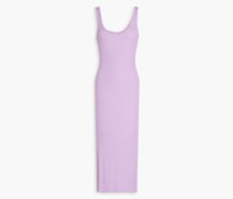 Midikleid aus geripptem Jersey S