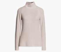 Rollkragenpullover aus einer Woll-, Seidenund Kaschmirmischung