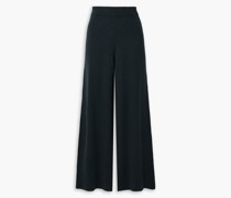 Bronte gerippte Hose mit weitem Bein aus Kaschmir