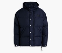Daunenjacke aus gesteppte Shell it Kapuze
