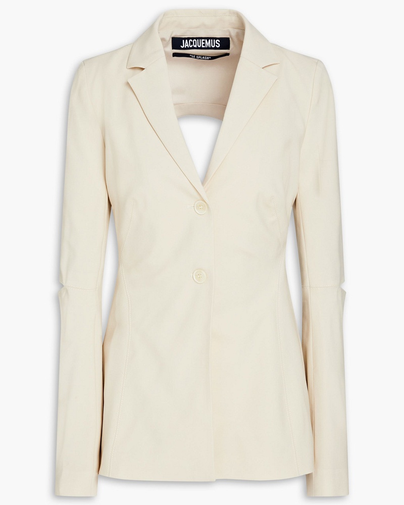 Jacquemus Damen Melo Blazer aus Stretch-Wolle mit Cut-outs