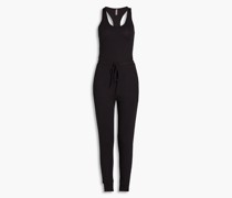 Jumpsuit aus Jersey und Rippstrick