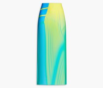 Maxirock aus Twill mit Print