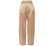 Hose mit geradem Bein aus einer Hanf-Seidenmischung
