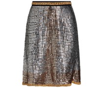 Embellished tulle mini skirt