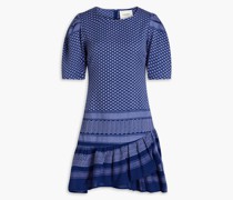 Olivia Minikleid aus Baumwoll-Jacquard mit Raffung S