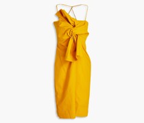 Kleid aus Baumwollpopeline mit Knotendetail 0