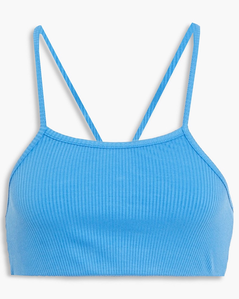 WSLY Damen The Rivington Bustier aus geripptem Jersey aus einer Tencel™-Mischung