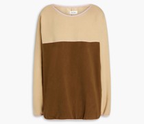 Zweifarbiges Sweatshirt aus Fleece