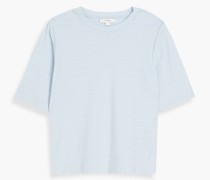 T-Shirt aus Baumwoll-Piqué mit Streifen