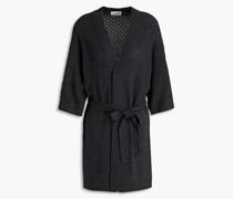 Menton Cardigan aus Biokaschmir inPointelle-Strick