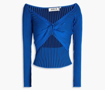 Levona Oberteil aus geripptem Jersey mit Twist-Detail an der Vorderseite und Cut-outs
