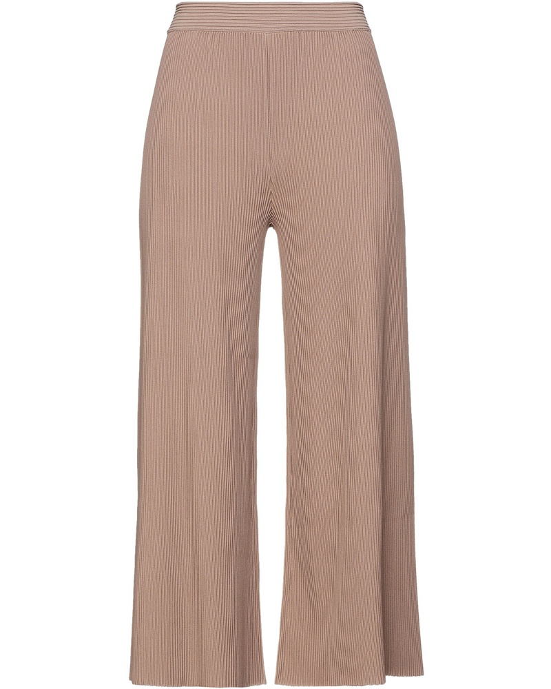 Theory Damen Cropped Hose mit weitem Bein aus Rippstrick M