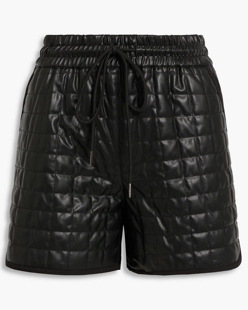 Derek Lam Damen Shorts aus gestepptem Kunstleder