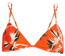 The Lulu Triangel-Bikini-Oberteil mit floralem Print S
