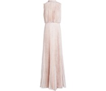 Maxikleid aus Georgette mit Paisley-Print, Falten und Cut-outs