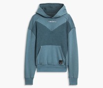 Hoodie aus Frottee mit Stickereien