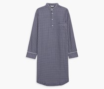 Pyjama-Oberteil aus Baumwoll-Twill mit Karomuster M